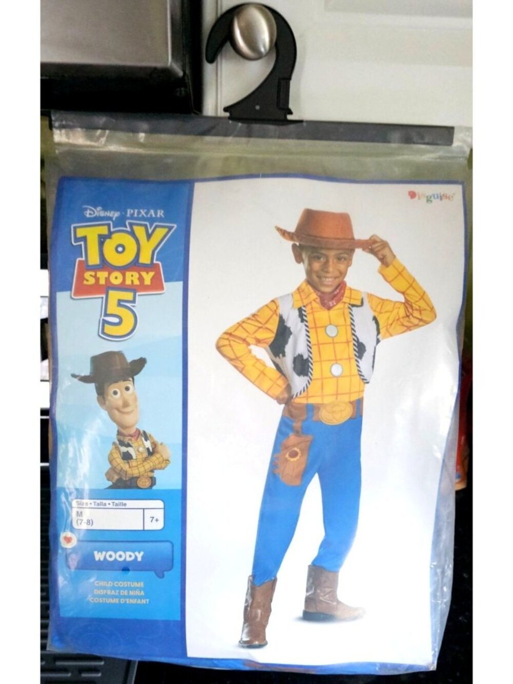 Toy Story 5 Woody Costume Boys 7-8 Cowboy Hat Disney Halloween Kids Movie Pixar